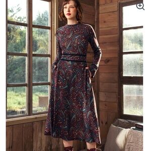 ModCloth Garden Party Tapestry Midi Dress NEW 1X